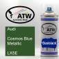 Preview: Audi, Cosmos Blue Metallic, LX5E: 400ml Sprühdose, von ATW Autoteile West.